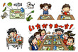 男の子と女の子　学校生活　給食02