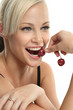 Perfect smile with cherry Perfect smile with cherry
