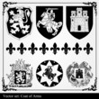 Heraldic vector element background