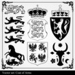 Heraldic vector element background