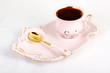 Coffee cup on white background