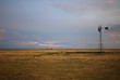 Windrad USA am Abend