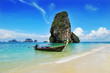 Exotic landscape in Thailand, Railay beach in Krabi.