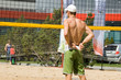 the man on the beach
