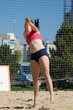the beach volleyball
