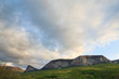 Evening spring mountains landscape (Crimea, Ukraine)