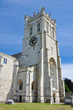 Christchurch Priory tower and entrance.
