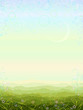 Vertical summer scenery with aerial perspective