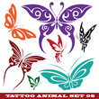 templates butterfly for tattoo and design on different topics