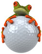 Grenouille et golf
