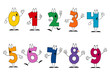 Friendly Cartoon Numbers Set Friendly Cartoon Numbers Set