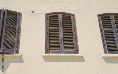 Photo: Wooden shutters. Wooden shutters.
