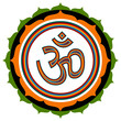 Vector: Spiritual Om On Lotus Design Spiritual Om On Lotus Design