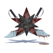 stars and swords on white