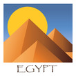 Vector: Egyptian pyramids Egyptian pyramids