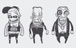 funny personages set