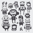 funny characters set funny characters set
