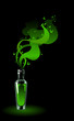 Absinthe Green Fairy. Smoke from the battle.