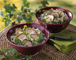 pork with sesame seed crust and rice salad