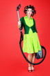 housewife with vacuum cleaner