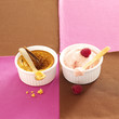 Foto: gingerbread baked egg custard,raspberry iced mousse gingerbread baked egg custard,raspberry iced mousse