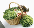 basket of market vegetables