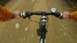 Mountain Bike being ridden along rural track