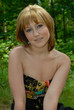Young beautiful woman in woodland Young beautiful woman in woodland