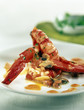 giant shrimps with camomile