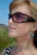 Pretty young girl wearing sun glasses Pretty young girl wearing sun glasses