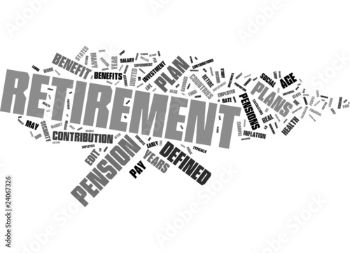 Illustration: Retrement word collage Retrement word collage