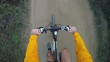Mountain Bike travelling along rural track