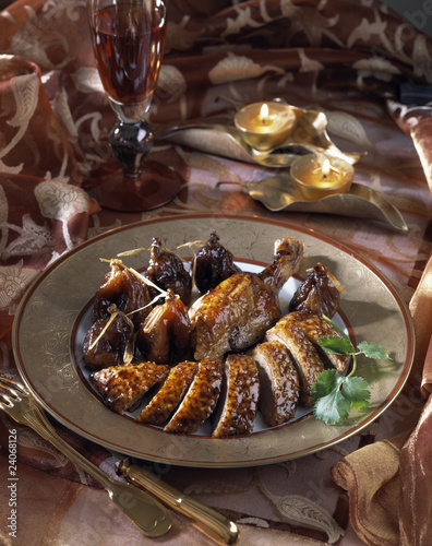 Photo: peking duck with figs and autumn fruit honey peking duck with figs and autumn fruit honey