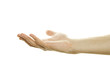 Inverted open palm