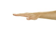 Inverted open palm