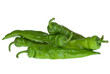 Four green chili peppers Four green chili peppers