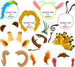 Set of a animal icons A