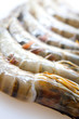 Fresh and big raw tiger prawn still with shell on