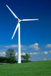 Beautiful meadow with one wind turbine Beautiful meadow with one wind turbine