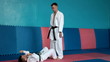 Boy Learning a martial art