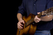 Foto: guitar and man guitar and man