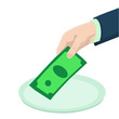 Paying hand