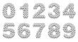 Illustration: cartoon businessmen - numbers 0 to 9 cartoon businessmen - numbers 0 to 9