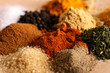 Piles of spices