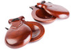 castanets isolated on the white background