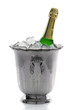 Champagne bottle on ice Champagne bottle on ice