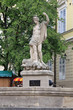 Ancient statue of Aphrodite on the center square of Lviv