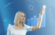 Remarkable business ladies operating future interfaces series Remarkable business ladies operating future interfaces series