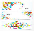 Set of website banners.
