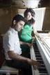 Playing the piano
